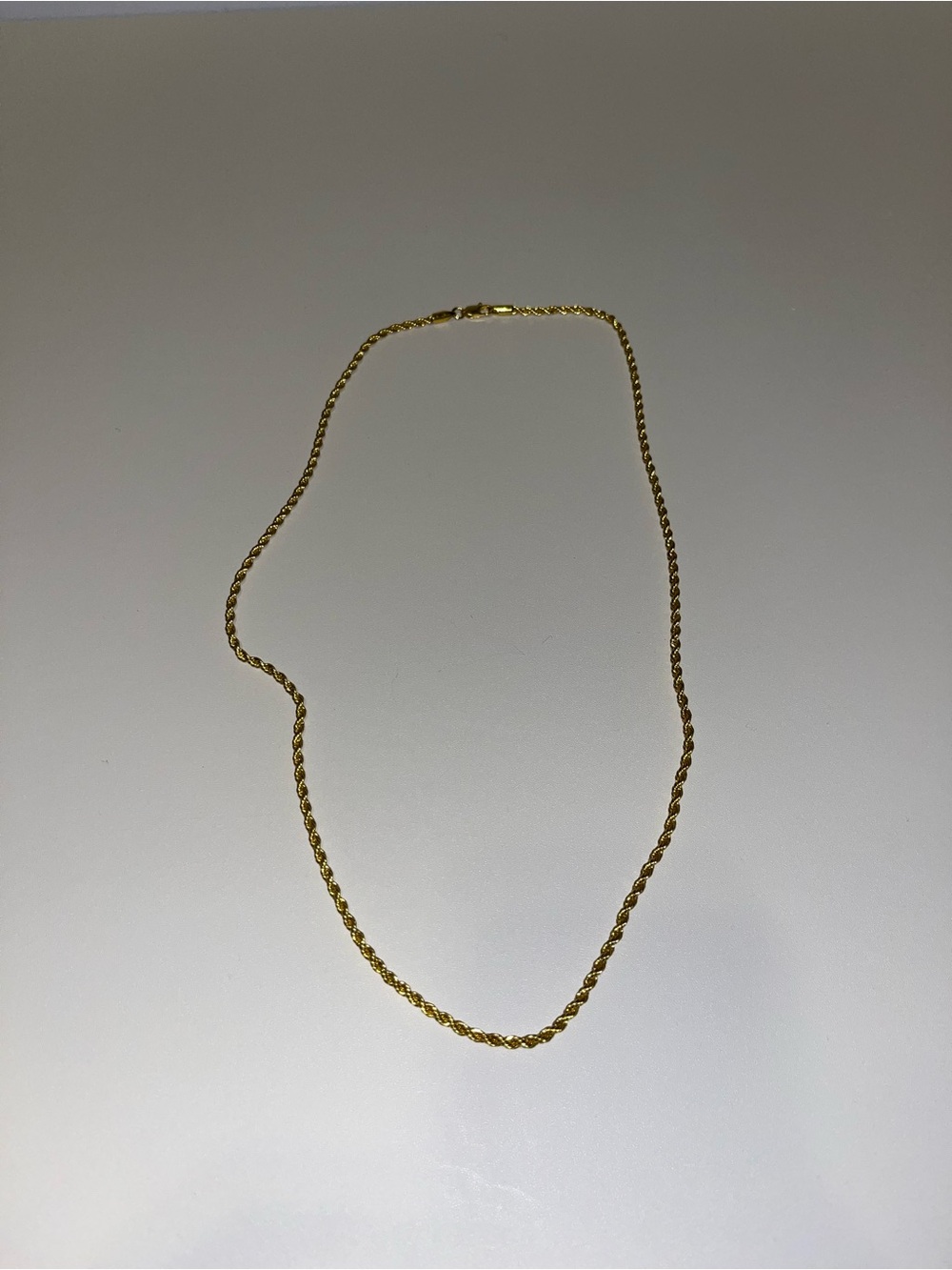 Gold Rope Chain Necklace - Women Jewelry (Plate gold)